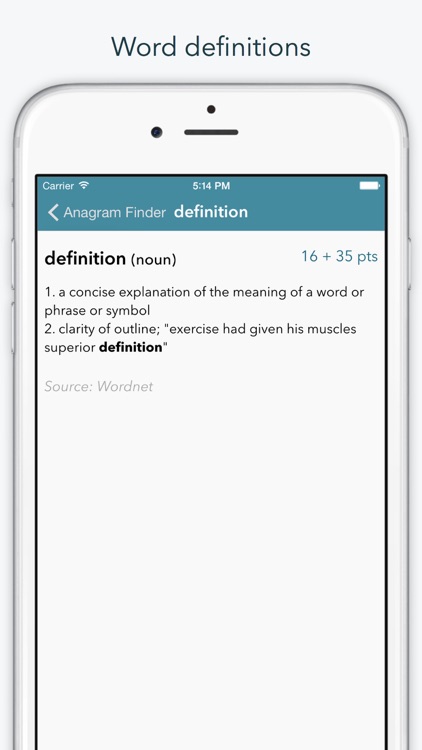 Word Lookup Pro - Dictionary and Anagram Finder "for Words With Friends"