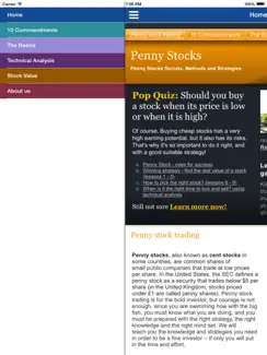 Penny Stocks - Trading Course iPad image 1
