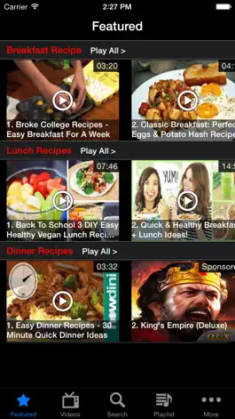 Game screenshot BLD Recipes - Breakfast Lunch Dinner Recipe Videos Free mod apk