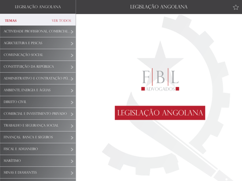 Legislação Angolana para iPad 2.0 screenshot 2