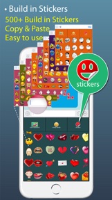 Keyboard+ iOS8 -Color Stickers Keyboards, Emoji Words Maker screenshot