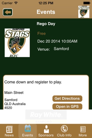 Samford and Districts Rugby League Club screenshot 3