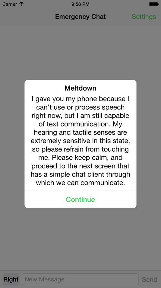 #1. Emergency Chat (iOS) Podle: Leonard Elezi