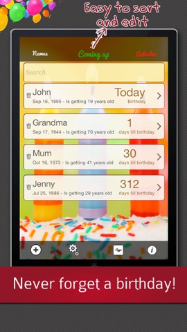 Birthday Reminder - Calendar and Countdownのおすすめ画像2