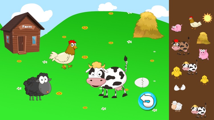Anna's animals farm house - (Happy Box)free english learning toddler games screenshot-4