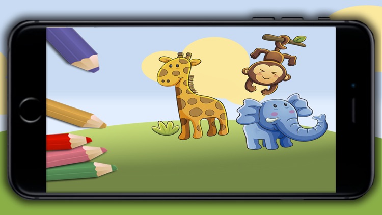 Zoo animals drawing pages app