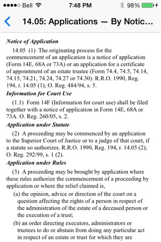 Rules of Civil Procedure (Ont) screenshot 3