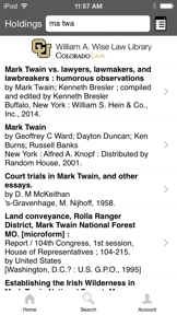 CU Boulder Wise Law Library screenshot