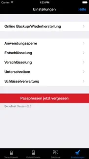 secumail iphone bildschirmfoto 3