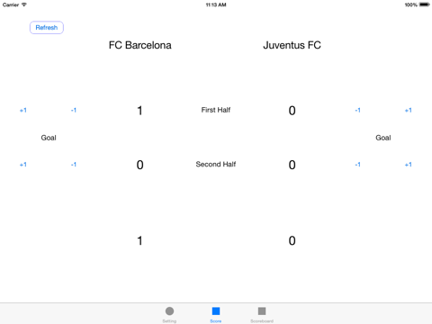 Soccer Scoreboard for iPad screenshot 3