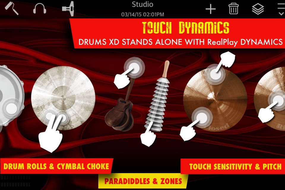 Drums XD - Studio Quality Percussion Custom Built By You! - iPhone Version screenshot 3