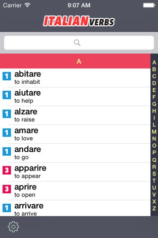 Italian Verbs Free! screenshot 2