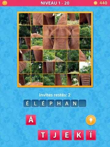 Screenshot #6 pour Mosaïque - l'image trivia quiz jeu de puzzle mot à deviner les mots en petites parties d'images