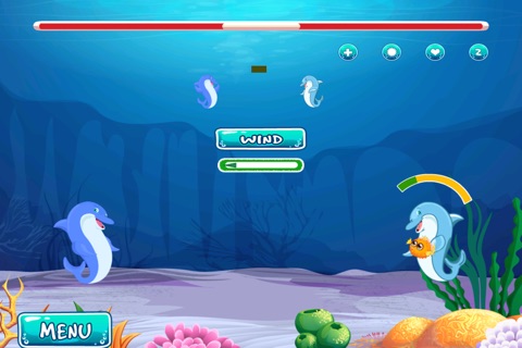 Two Dolphin Battle Toss - Awesome Marine Tale Revenge Free screenshot 4