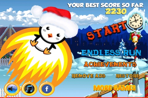 A Peppermint Penguin Saves Christmas-North Pole Gingerbread Obstacle Arcade Jump screenshot 2