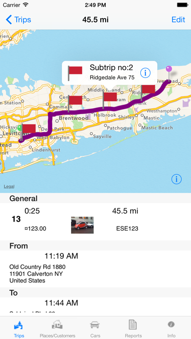 Travelreporter GPS milage logのおすすめ画像2