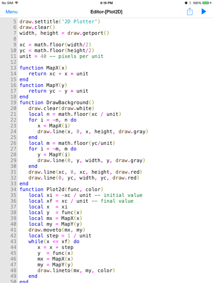 #1. Touch Lua + (iOS) By: Ahmad Hawwash