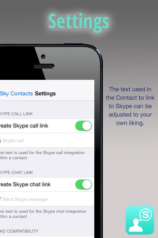 Sky Contacts - Start Skype calls and send Skype messages from your contactsのおすすめ画像5