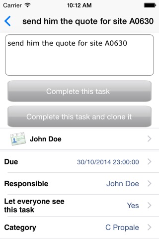 CRM Task screenshot 3