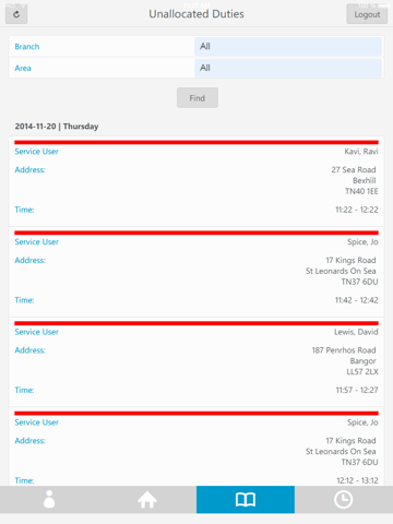 PeoplePlanner - On-Call iPad screenshot
