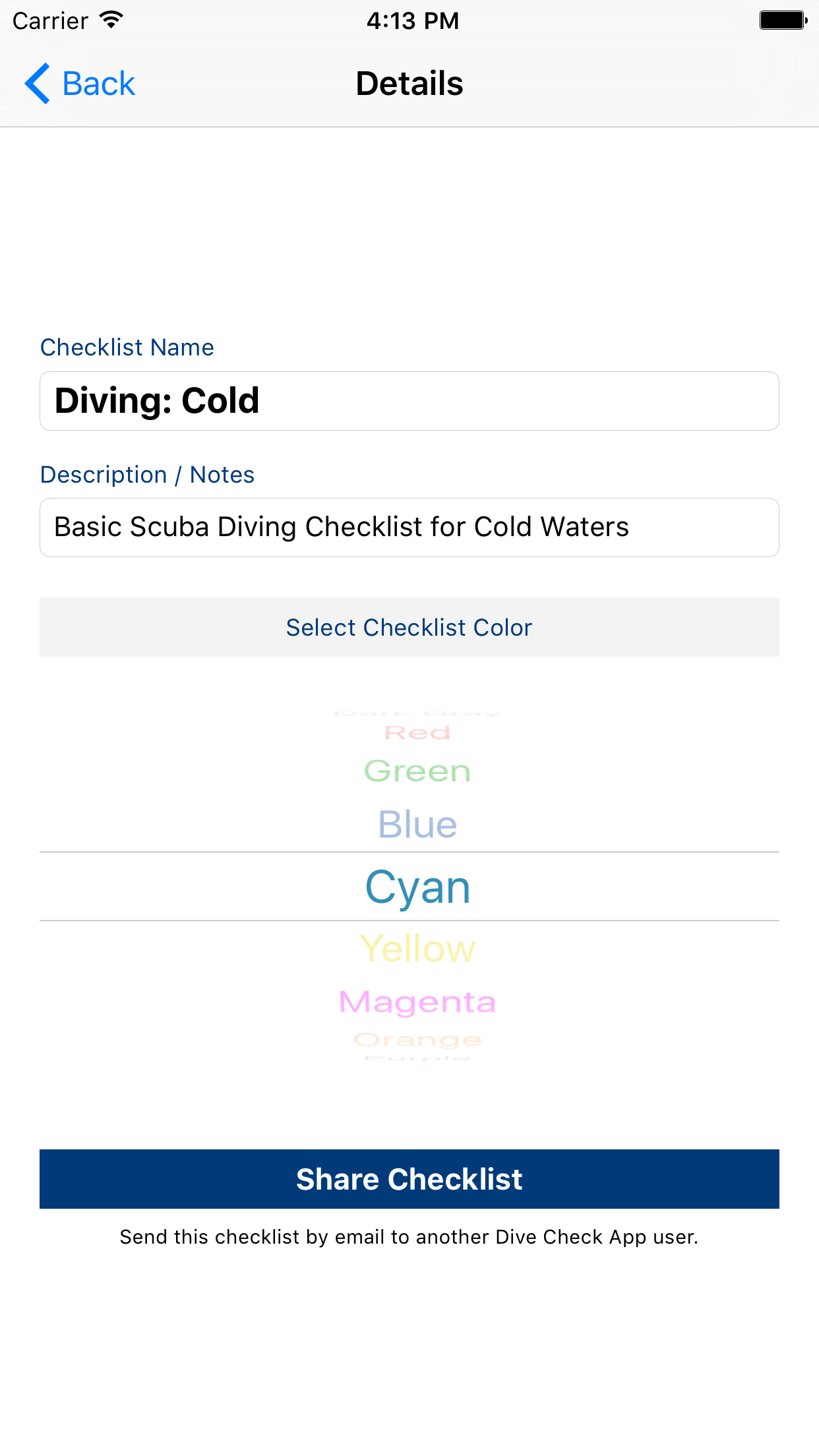 Dive Check screenshot 3