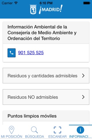 Puntos Limpios Madrid screenshot 3
