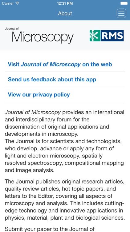 Journal of Microscopy screenshot-4