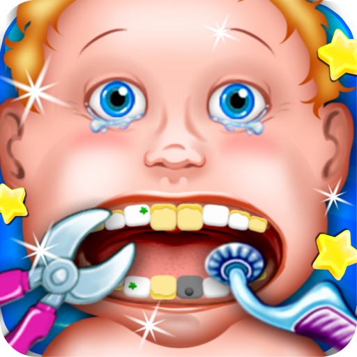 Dentist New-born Baby Games - mommy's crazy doctor office & little kids teeth icon