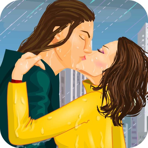 Kissing in the Rain Dress Up iOS App