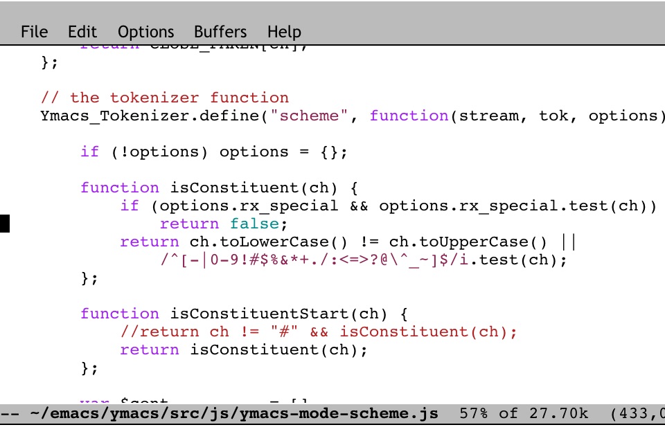 Not Emacs screenshot 4