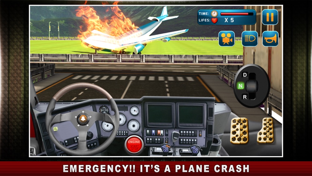 Airport Rescue Truck Simulators – Great airfield virtual driving skills in a realistic 3D traffic environment