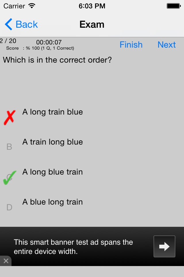 English Grammar Quizzes Lite screenshot 2