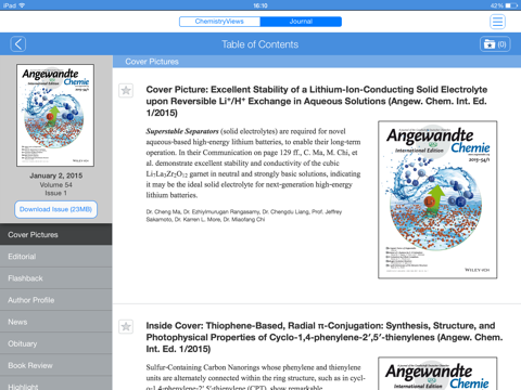 Screenshot #6 pour Angewandte Chemie International Edition