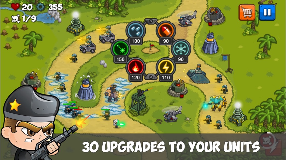 #3. Combat TD (iOS) By: iDevMobile Tec.