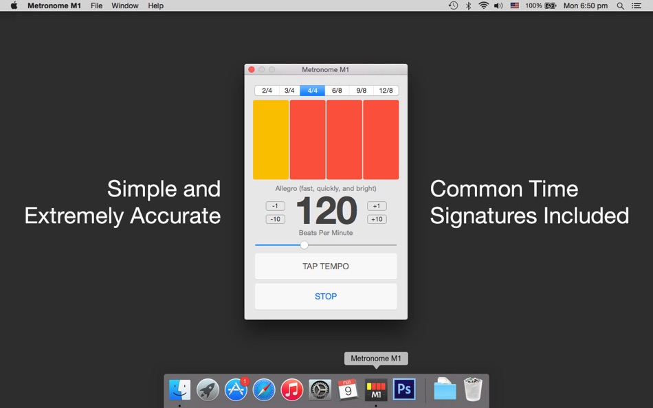 #1. Metronome M1 (macOS) 由: JSplash Apps