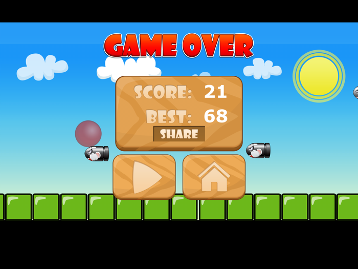 A Red Ball Bullet Escape - Avoid Bouncing Spikes