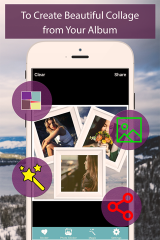 Photo Stickers Maker - Make sticker from photo, pictures and photo shape collage frames free Lifestyle
