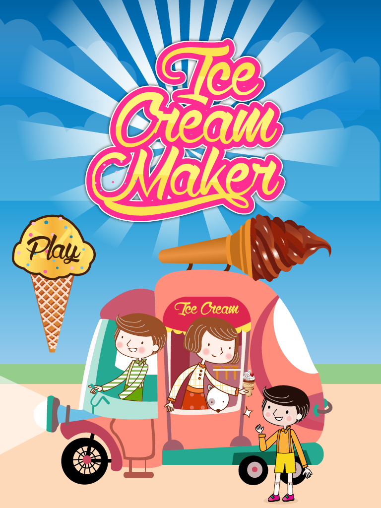 Ice Cream Maker - Frozen ice cone parlour & crazy chef adventure game screenshot 6