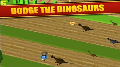 Screenshot #2 pour Jurassic Crossy - Dino traversant les routes