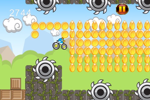 A Flappy Blue Bird MotorCross Bike Wings screenshot 4