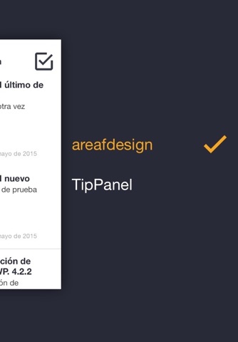 TipPanel screenshot 2