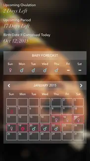 baby forecast (ovulation fertility period tracker, menstrual calendar) iphone screenshot 1