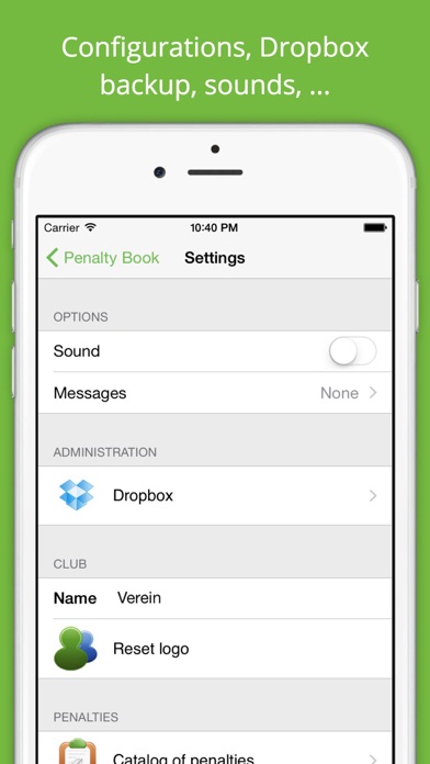 Penalty Book Screenshot