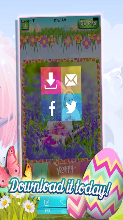 Springtime and Easter Photo Frame and Collage Editor - Beatiful Pastel Colors : FREE App screenshot-4