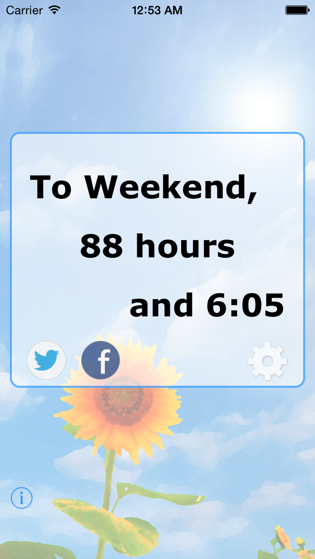 MyWeekend Countdown Screenshot