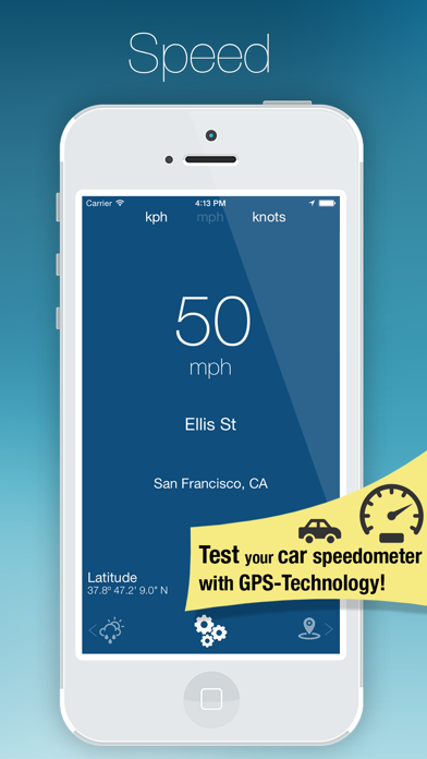 Screenshot #1 pour SpeedMeter - GPS Compteur de vitesse et une application météo