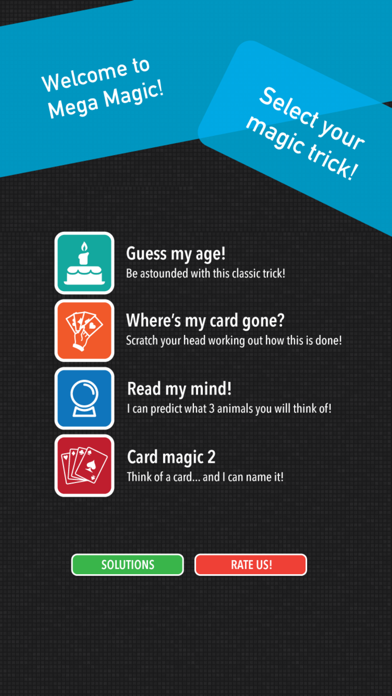 How to cancel & delete Mega Magic! Tricks to blow your mind and stun your friends! from iphone & ipad 1