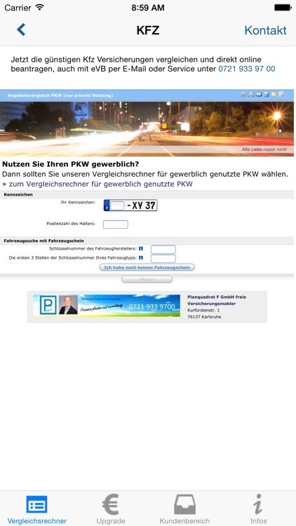 easy eVB - Kfz Versicherungen