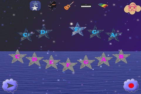 123 Piano Shiny Stars - Best Way To Start Play The Piano For Kids HD screenshot 3