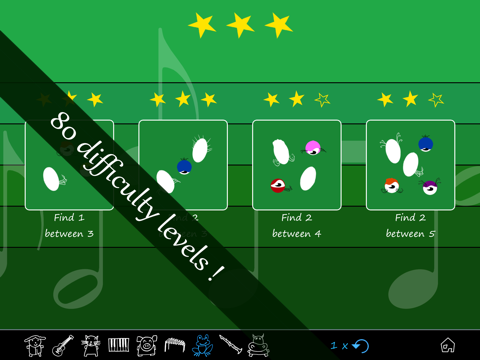 LAMI find notes: Children's Ear Training ! Music for kids iPad screenshot